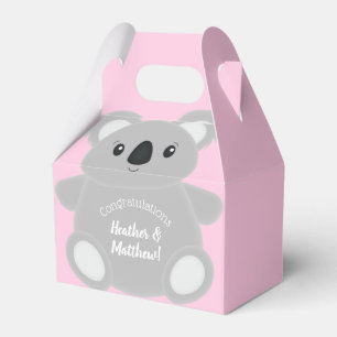 Koala Bear Baby Shower Girl Geschenkschachtel