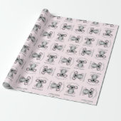 Koala Bear Baby Shower Pink Girl Geschenkpapier (Ungerollt)