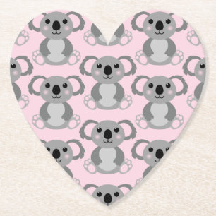 Koala Bear Baby Shower Pink Girl Untersetzer
