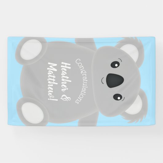Koala Bear Babydusche Banner (Horizontal)