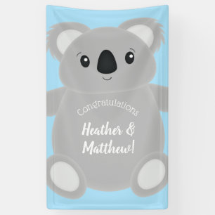 Koala Bear Babydusche Banner