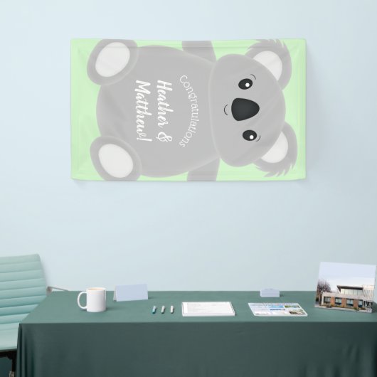 Koala Bear Babydusche Banner (Messeveranstaltung)