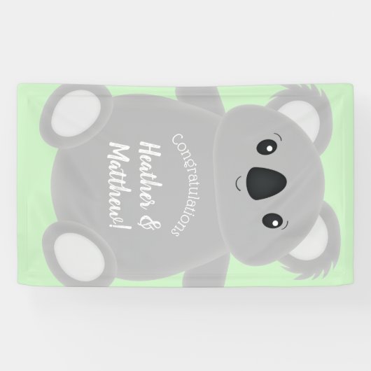 Koala Bear Babydusche Banner (Horizontal)