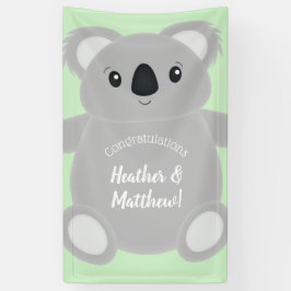 Koala Bear Babydusche Banner