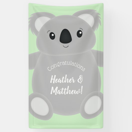Koala Bear Babydusche Banner (Vertikal)