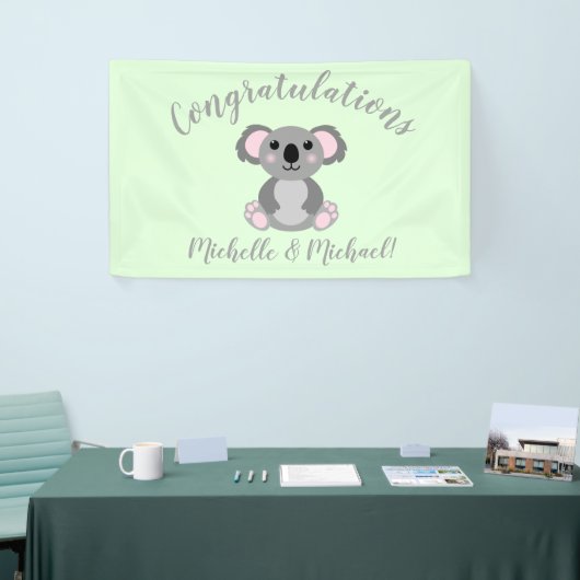 Koala Bear Babydusche Banner (Messeveranstaltung)