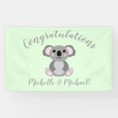 Koala Bear Babydusche Banner (Horizontal)