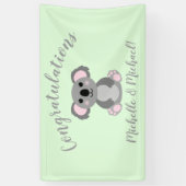Koala Bear Babydusche Banner (Vertikal)