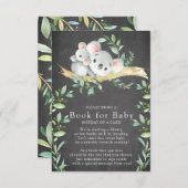 Koala Bear Babydusche buchen für Babykarte Begleitkarte (Vorne/Hinten)