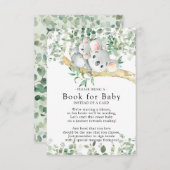 Koala Bear Babydusche buchen für Babykarte Begleitkarte (Vorne/Hinten)