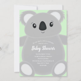 Koala Bear Babydusche Einladung