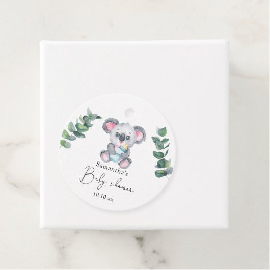 Koala Bear Babydusche Geschenkanhänger (Beispiel)