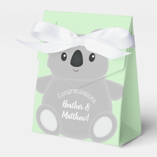 Koala Bear Babydusche Geschenkschachtel (Vorderseite)