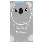 Koala Bear Babydusche Kleine Geschenktüte (Rückseite)