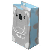 Koala Bear Babydusche Kleine Geschenktüte (Rückseite Schrägansicht)