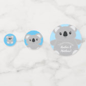 Koala Bear Babydusche Konfetti (Vorderseiten)