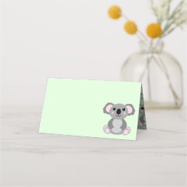 Koala Bear Babydusche Platzkarte