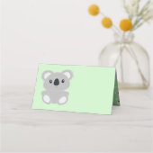 Koala Bear Babydusche Platzkarte (Vorderseite)
