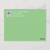 Koala Bear Babydusche Postkarte (Rückseite)