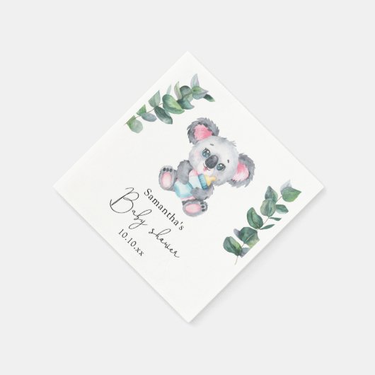 Koala Bear Babydusche Serviette (Ecke)