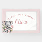 Koala Bear Birthday Banner (Horizontal)
