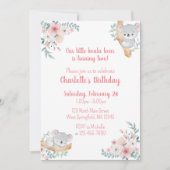 Koala Bear Birthday Einladung (Vorderseite)