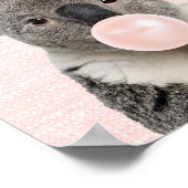 KOALA BEAR BLUTET EIN PINK BUBBLE GUM POSTER (Ecke)