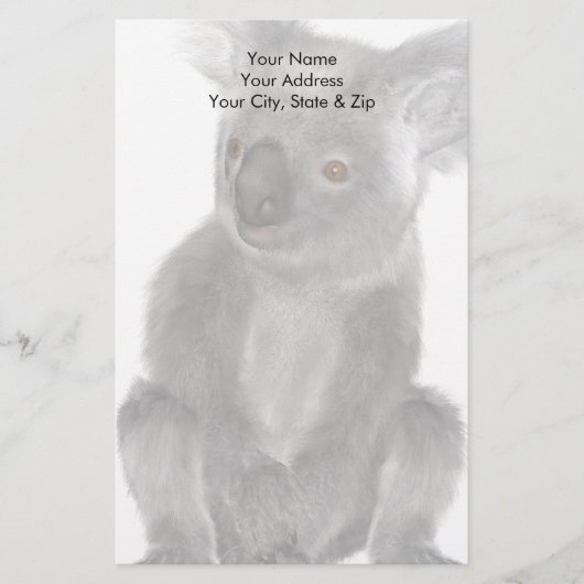 Koala Bear Briefpapier (Vorderseite)