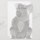 Koala Bear Briefpapier (Vorne/Hinten)