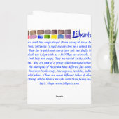 Koala Bear Bunter Stift Gruß und Note Card Karte (Rückseite)