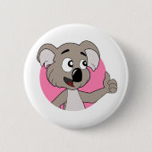 Koala bear Cartoon Button (Vorderseite)