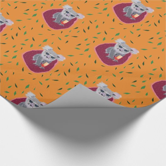 Koala Bear Chill Time Geschenkpapier (Ecke)