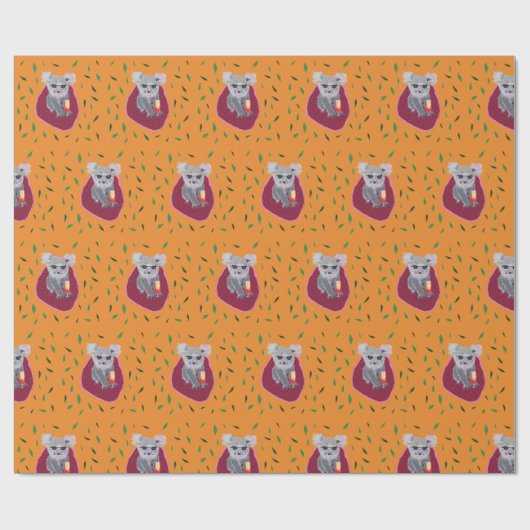 Koala Bear Chill Time Geschenkpapier (Flach)