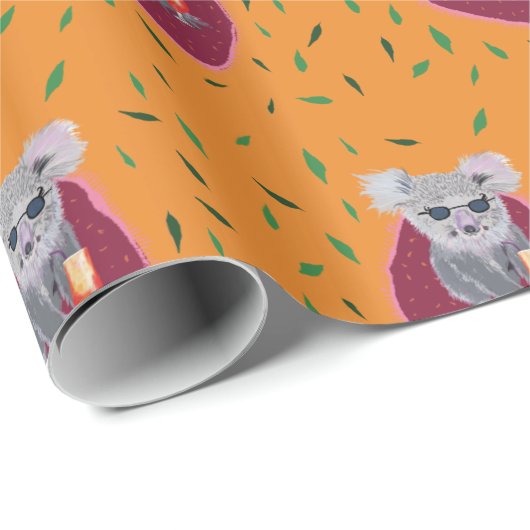 Koala Bear Chill Time Geschenkpapier (Rolleneckpunkt)