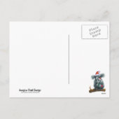 Koala Bear Christmas Feiertagspostkarte (Rückseite)