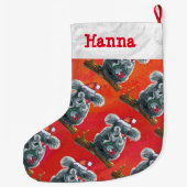 Koala Bear Christmas Großer Weihnachtsstrumpf (Rückseite)