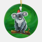 Koala Bear Christmas Keramik Ornament (Vorne)