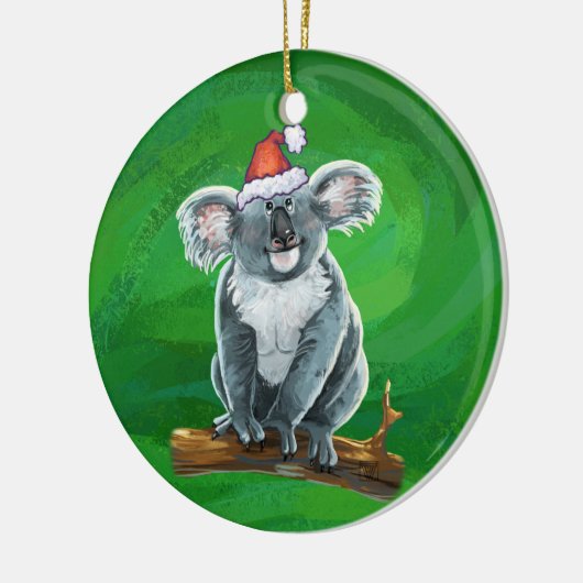 Koala Bear Christmas Keramik Ornament (Links)