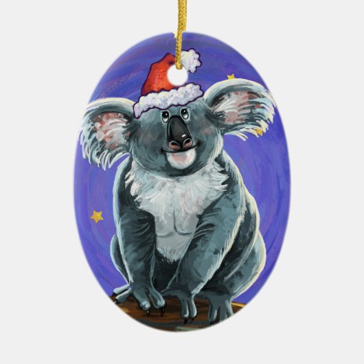 Koala Bear Christmas Keramik Ornament (Vorne)
