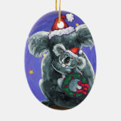 Koala Bear Christmas Keramik Ornament (Hinten)