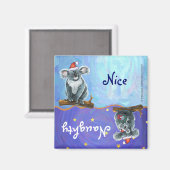 Koala Bear Christmas Magnet (Vorderseite/Rückseite)