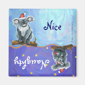 Koala Bear Christmas Magnet (Vorne)