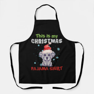 Koala Bear Das ist mein Weihnachts-Pajama-Shirt Schürze