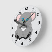 Koala Bear Design Runde Wanduhr (Winkel)