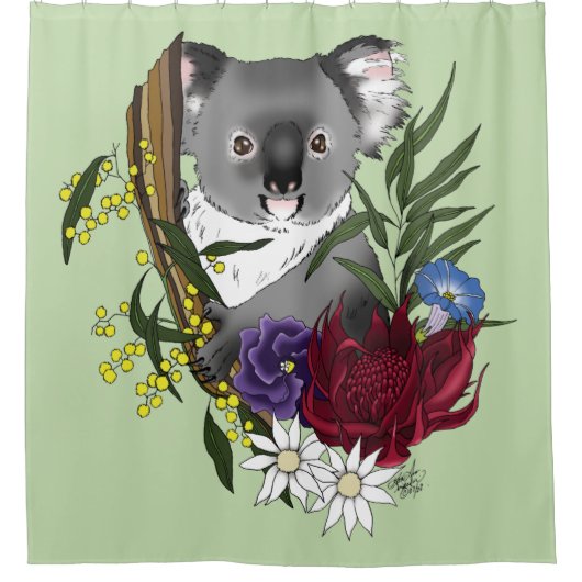 Koala Bear Duschvorhang (Vorderseite)