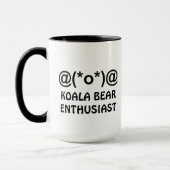 Koala Bear Enthusiast Ringer Tasse (Links)