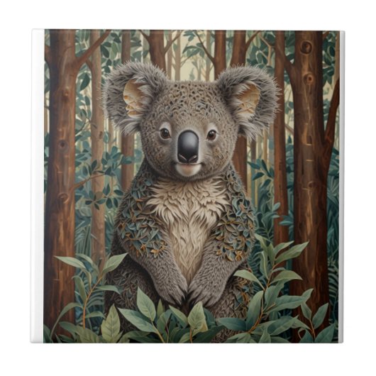 Koala Bear Fliese (Vorderseite)