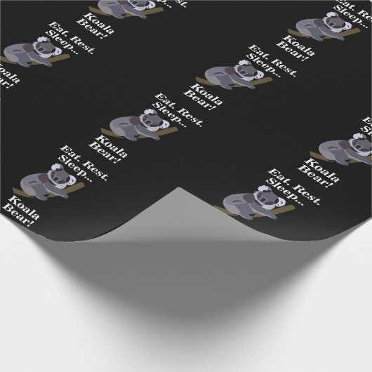 Koala Bear Funny Geschenkpapier (Ecke)
