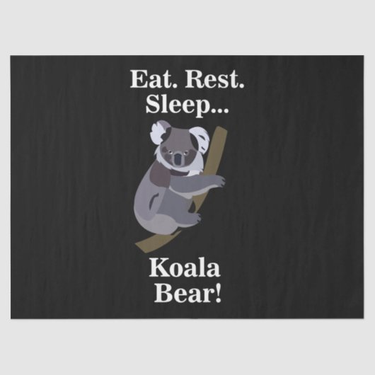 Koala Bear Funny Seidenpapier (Vorderseite)