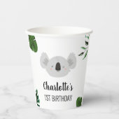 Koala Bear Geburtstagsparty Paper Cups Pappbecher (Vorderseite)
